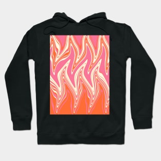 Warped - Pink, Orange and Cream Hoodie